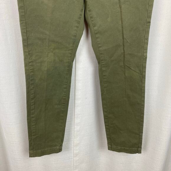 Nili Lotan Olive Green Tel Aviv Classic Military Straight Leg Pants Sz.0 - Picture 6 of 13